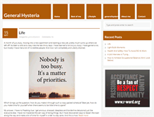Tablet Screenshot of generalhysteria.com